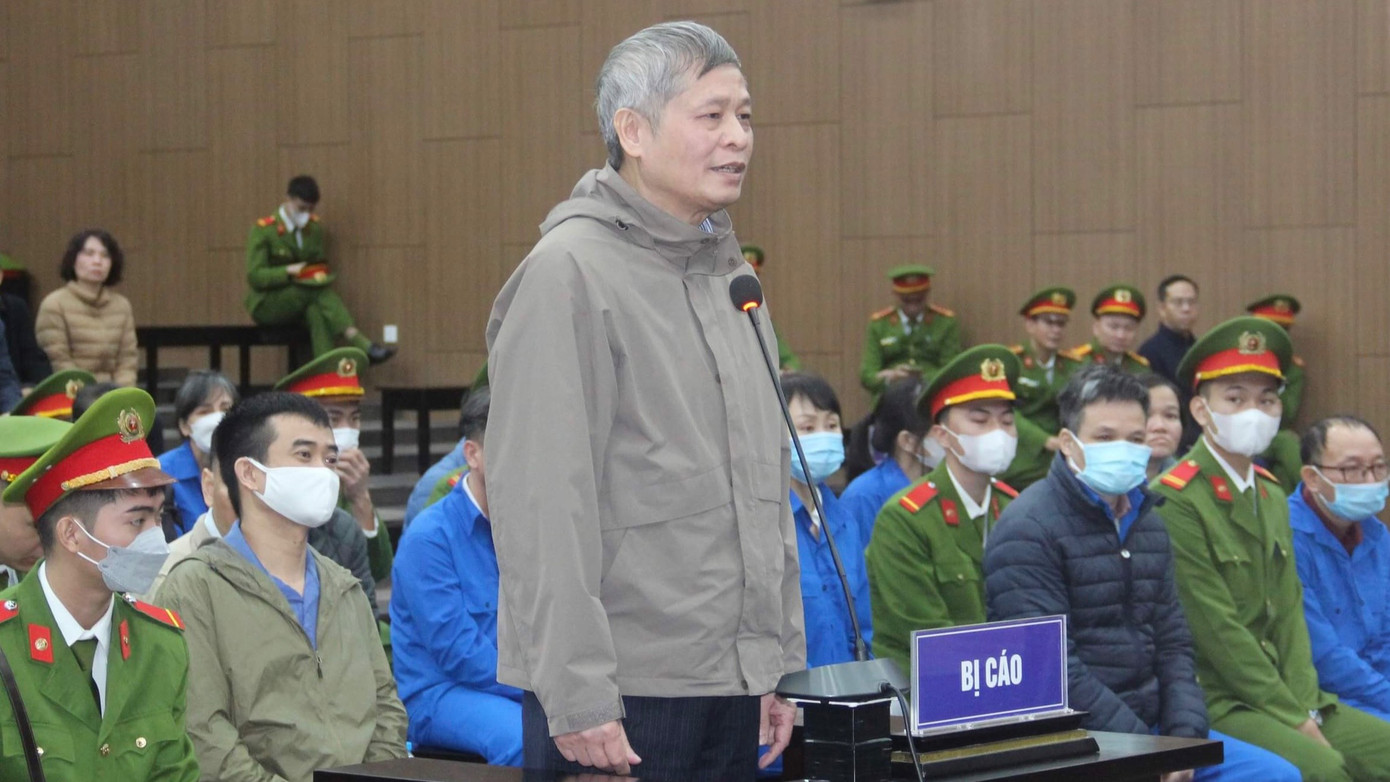 Bị cáo Phạm Công Tạc tại phiên toà. Ảnh: Như Ý.