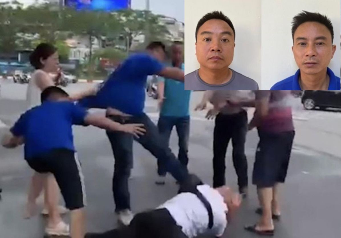 Hình ảnh nam phóng viên bị hành hung. Hình ảnh nam phóng viên bị hành hung.