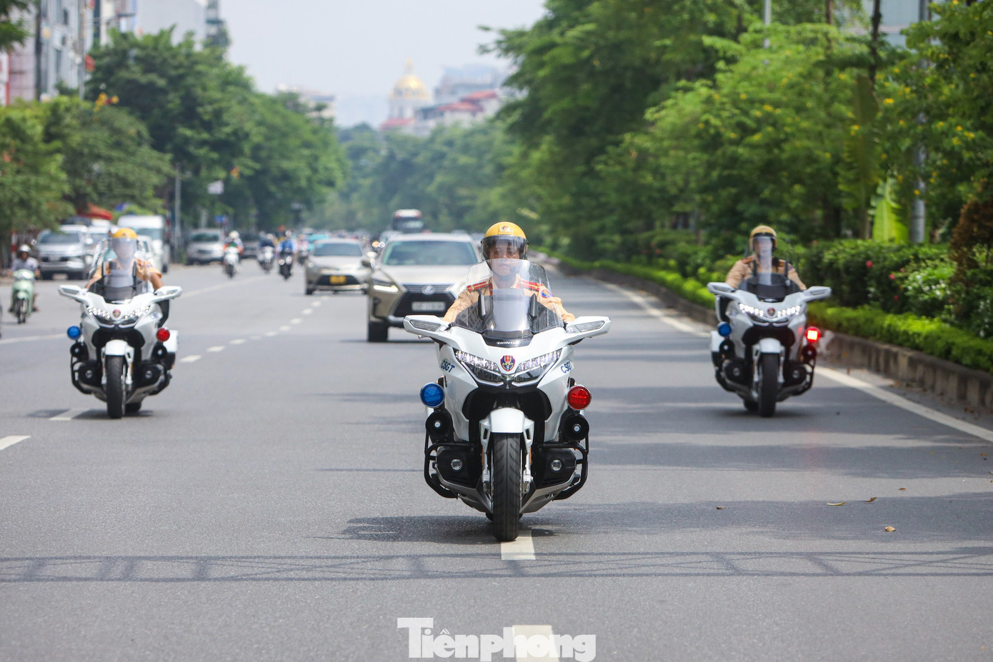 Theo lãnh đạo Cục CSGT (Bộ Công an), dàn 30 siêu mô tô Honda Gold Wing 2023 sẽ được biên chế cho lực lượng CSGT dẫn đoàn thuộc Cục CSGT và công an các địa phương.