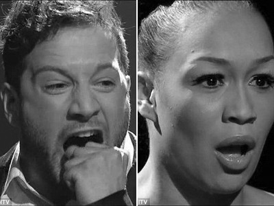 Matt và đối thủ đáng gờm Rebecca Fergurson (phải)