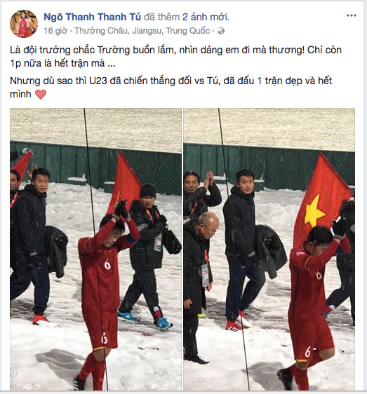 Á hậu Thanh Tú gặp gỡ HLV Park và các cầu thủ U23 sau trận chung kết ảnh 2