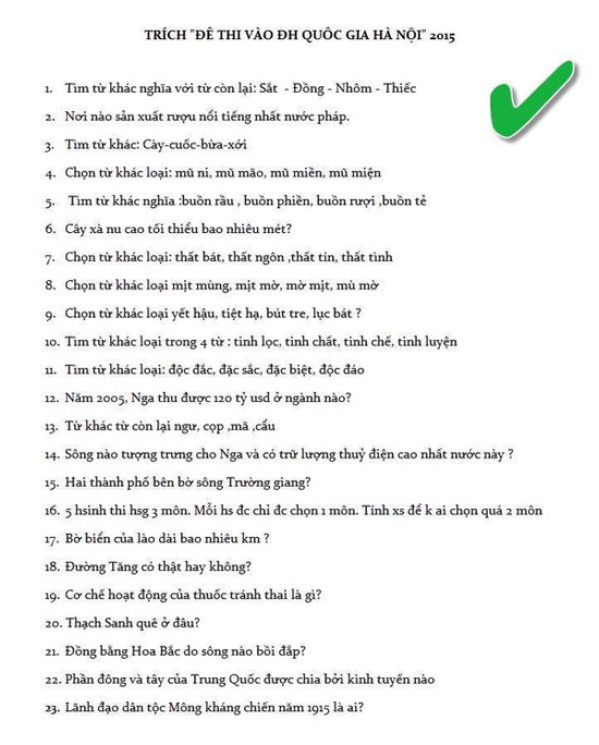 ĐH Quốc gia Hà Nội bị tung đề thi giả mạo lên mạng ảnh 1