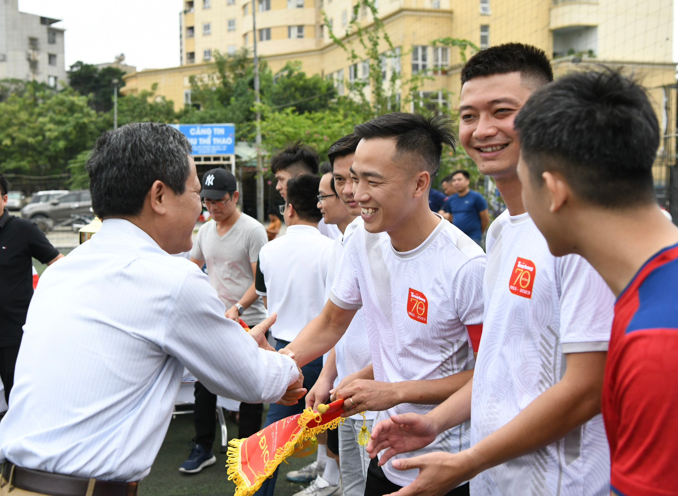 Đây là dịp để các cầu thủ là cán bộ, phóng viên, người lao động báo Tiền Phong giao lưu với các cơ quan, đơn vị, cũng là dịp để các đội bóng dự giải giao lưu, gắn kết, khích lệ phong trào rèn luyện thể dục thể thao, góp phần lan tỏa truyền thống, lịch sử của báo Tiền Phong. Đây là dịp để các cầu thủ là cán bộ, phóng viên, người lao động báo Tiền Phong giao lưu với các cơ quan, đơn vị, cũng là dịp để các đội bóng dự giải giao lưu, gắn kết, khích lệ phong trào rèn luyện thể dục thể thao, góp phần lan tỏa truyền thống, lịch sử của báo Tiền Phong.