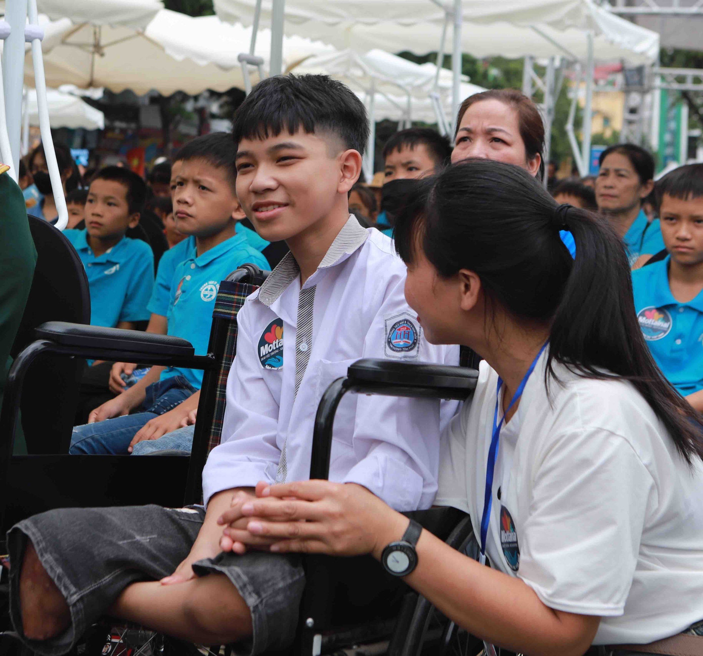 Hình ảnh xúc động tại sự kiện.