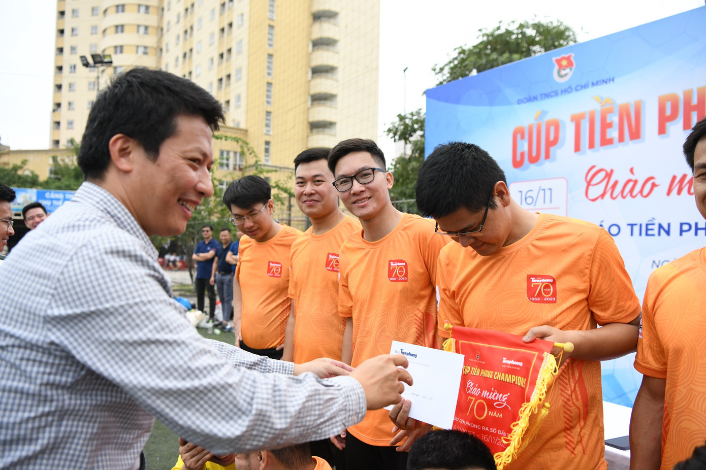 Đây là dịp để các cầu thủ là cán bộ, phóng viên, người lao động báo Tiền Phong giao lưu với các cơ quan, đơn vị, cũng là dịp để các đội bóng dự giải giao lưu, gắn kết, khích lệ phong trào rèn luyện thể dục thể thao, góp phần lan tỏa truyền thống, lịch sử của báo Tiền Phong. Đây là dịp để các cầu thủ là cán bộ, phóng viên, người lao động báo Tiền Phong giao lưu với các cơ quan, đơn vị, cũng là dịp để các đội bóng dự giải giao lưu, gắn kết, khích lệ phong trào rèn luyện thể dục thể thao, góp phần lan tỏa truyền thống, lịch sử của báo Tiền Phong.