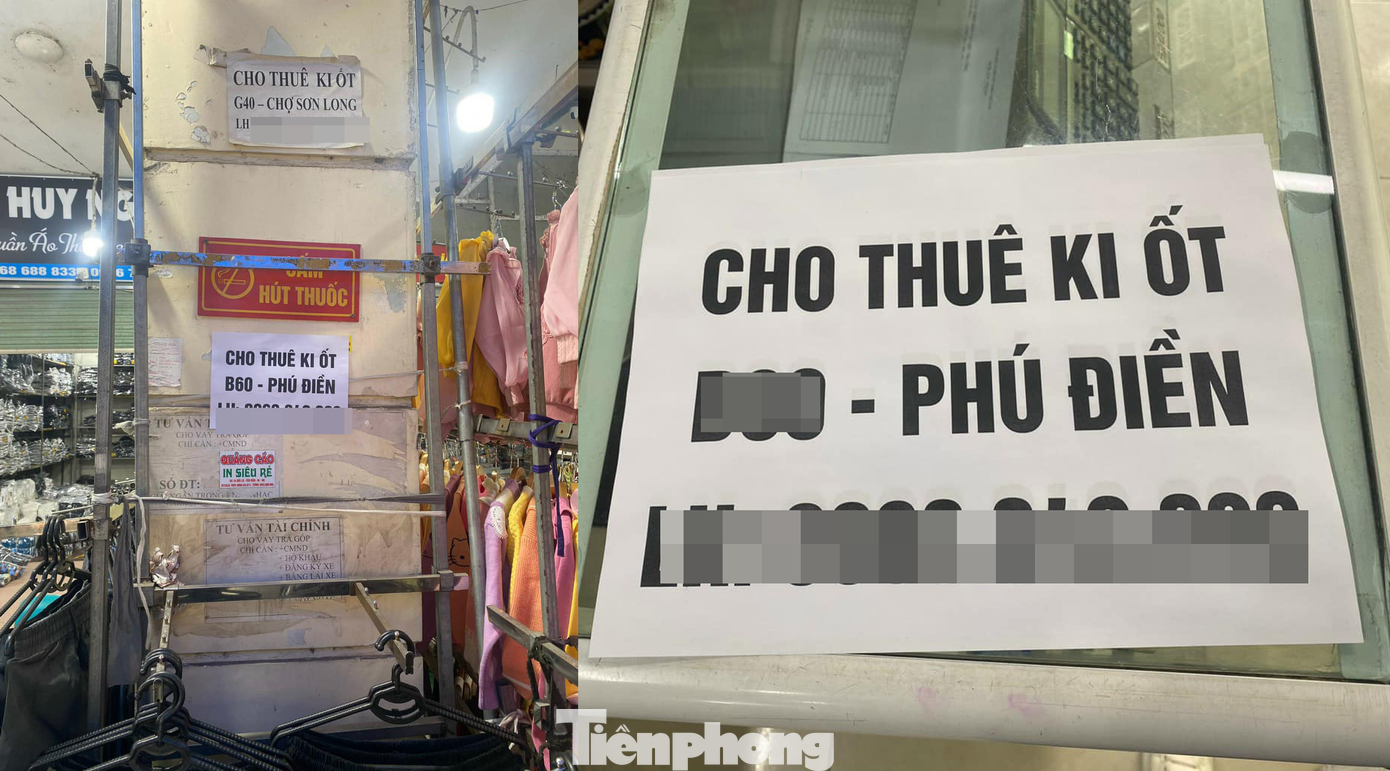 Không ít kiot trong chợ Ninh Hiệp (Gia Lâm) được tiểu thương ngăn nhỏ ra với bề ngang chỉ rộng 1 -1,6m nhưng giá cho thuê cũng rơi vào tầm 700 – 1 tỷ đồng/năm.