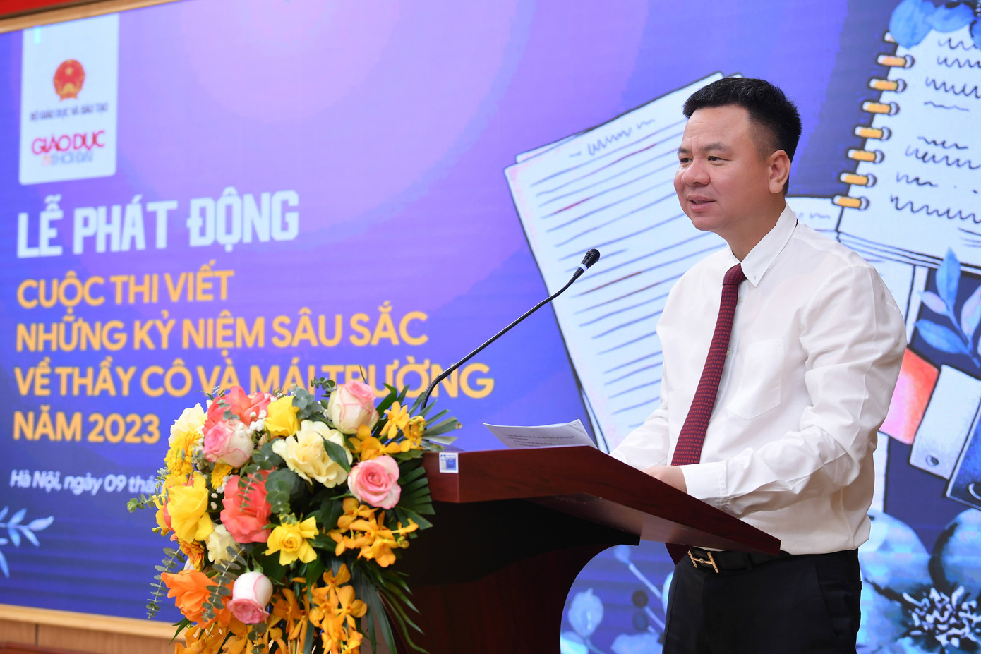 Nhà báo Triệu Ngọc Lâm, Tổng Biên tập Báo GD&TĐ công bố thể lệ cuộc thi. ảnh 4 Nhà báo Triệu Ngọc Lâm, Tổng Biên tập Báo GD&TĐ công bố thể lệ cuộc thi.