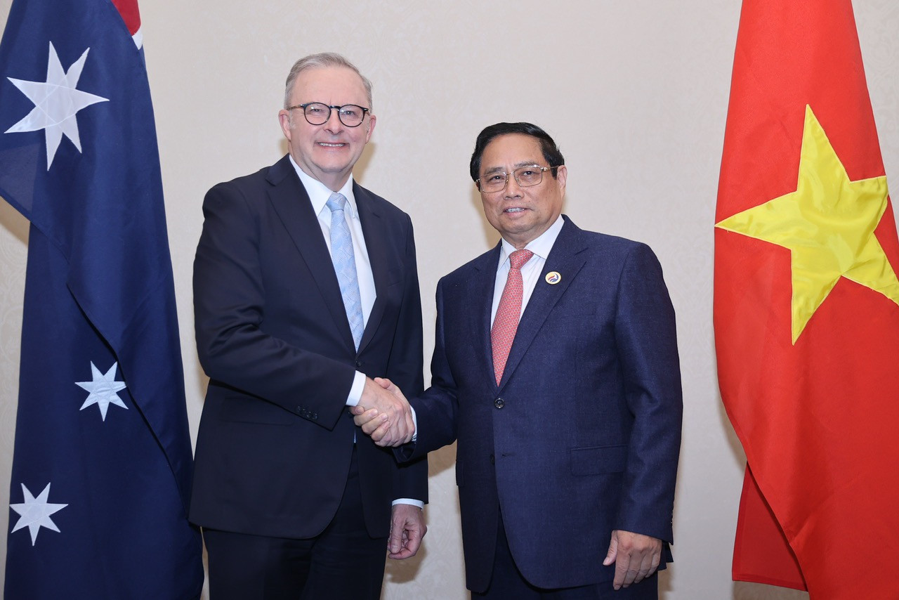 Thủ tướng Phạm Minh Chính đã hội kiến Thủ tướng Australia Anthony Albanese.