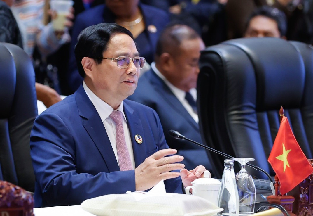 Thủ tướng Phạm Minh Chính phát biểu tại hội nghị. (Ảnh: Nhật Bắc) Thủ tướng Phạm Minh Chính phát biểu tại hội nghị. (Ảnh: Nhật Bắc)