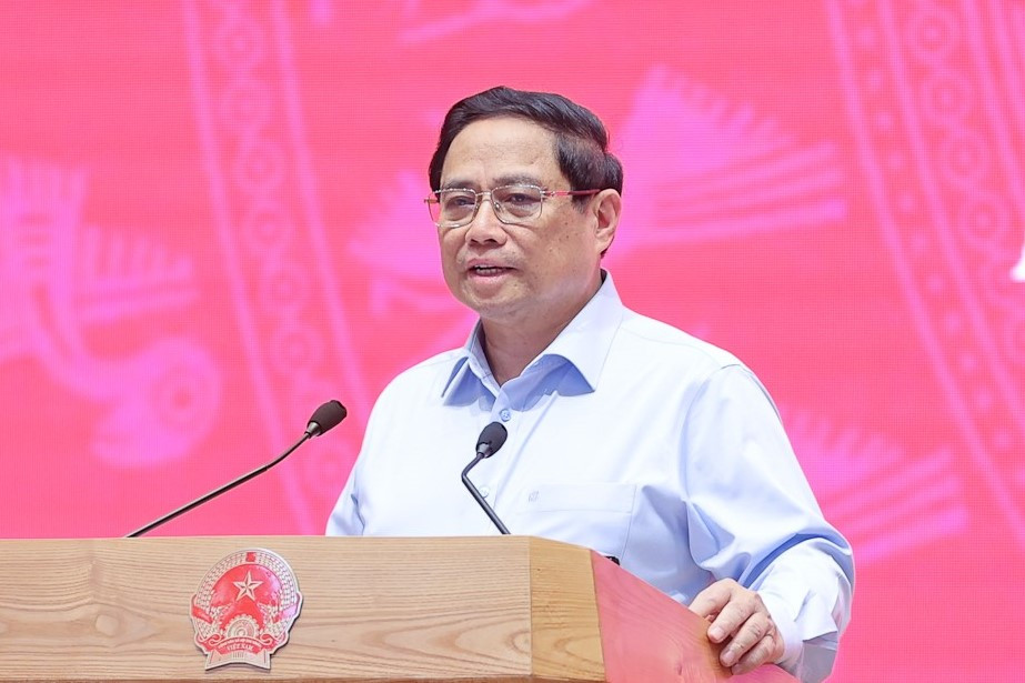 Thủ tướng Phạm Minh Chính phát biểu khai mạc hội nghị. Ảnh: Nhật Bắc