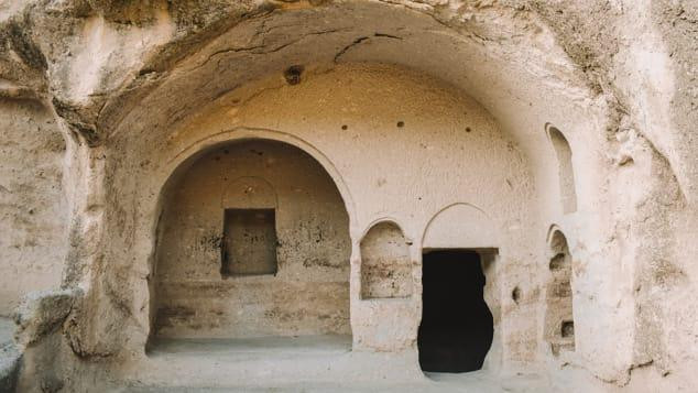 Phòng ăn của một ngôi nhà trong vách núi ở Vardzia Phòng ăn của một ngôi nhà trong vách núi ở Vardzia