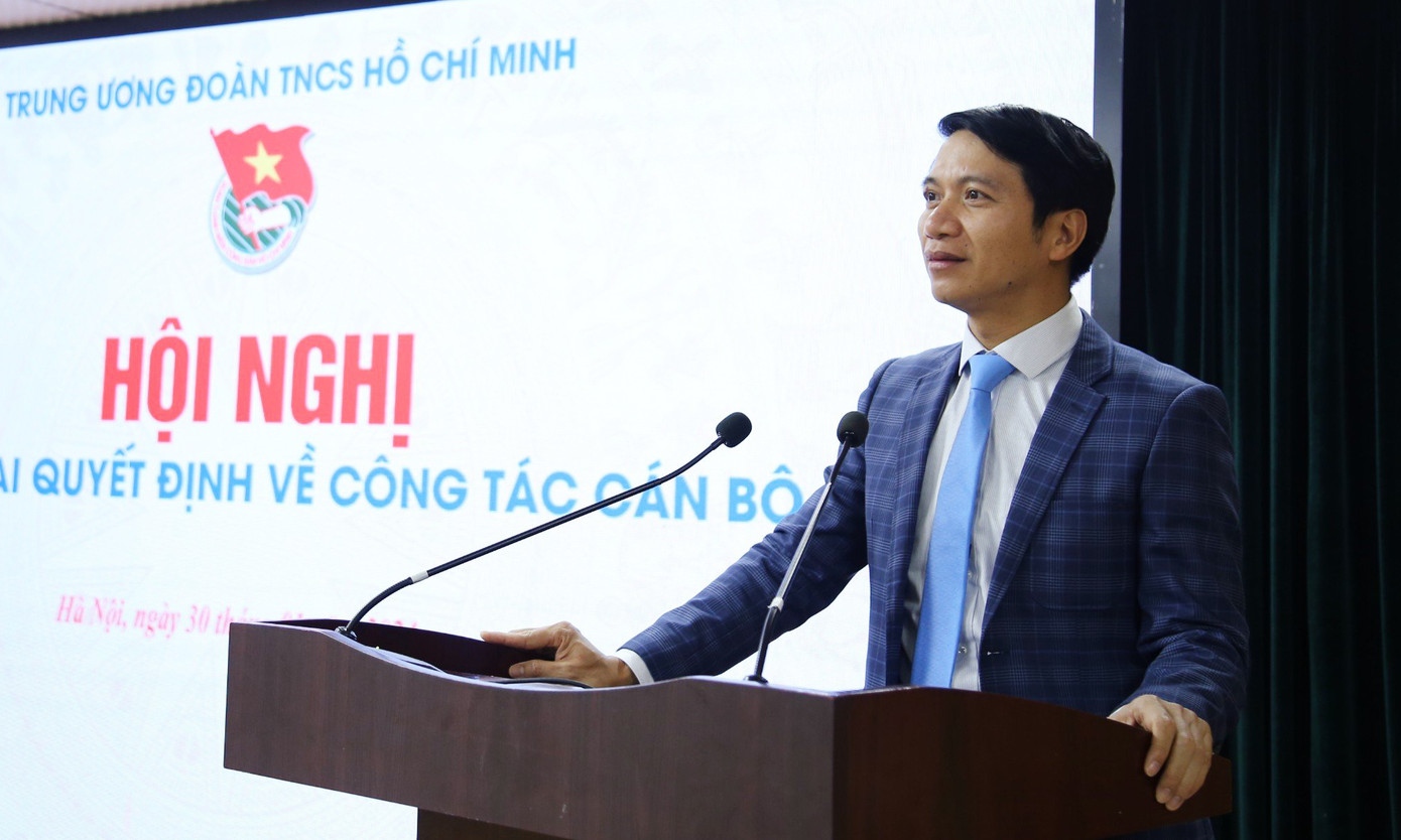 Anh Nguyễn Ngọc Lương phát biểu tại hội nghị. Ảnh: Lâm Đăng Hải