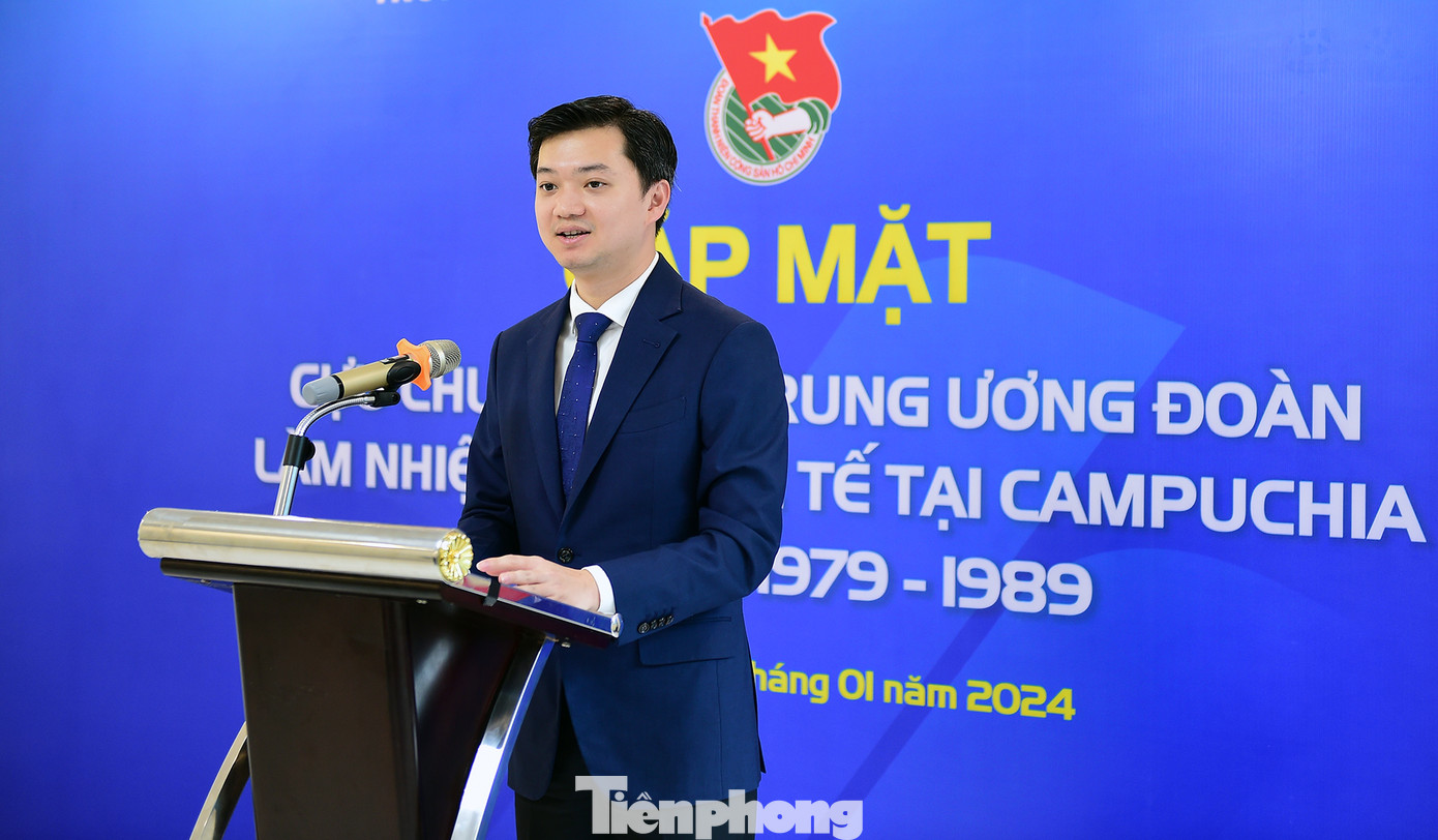 Bí thư T.Ư Đoàn Nguyễn Minh Triết phát biểu tại chương trình. Ảnh: Xuân Tùng