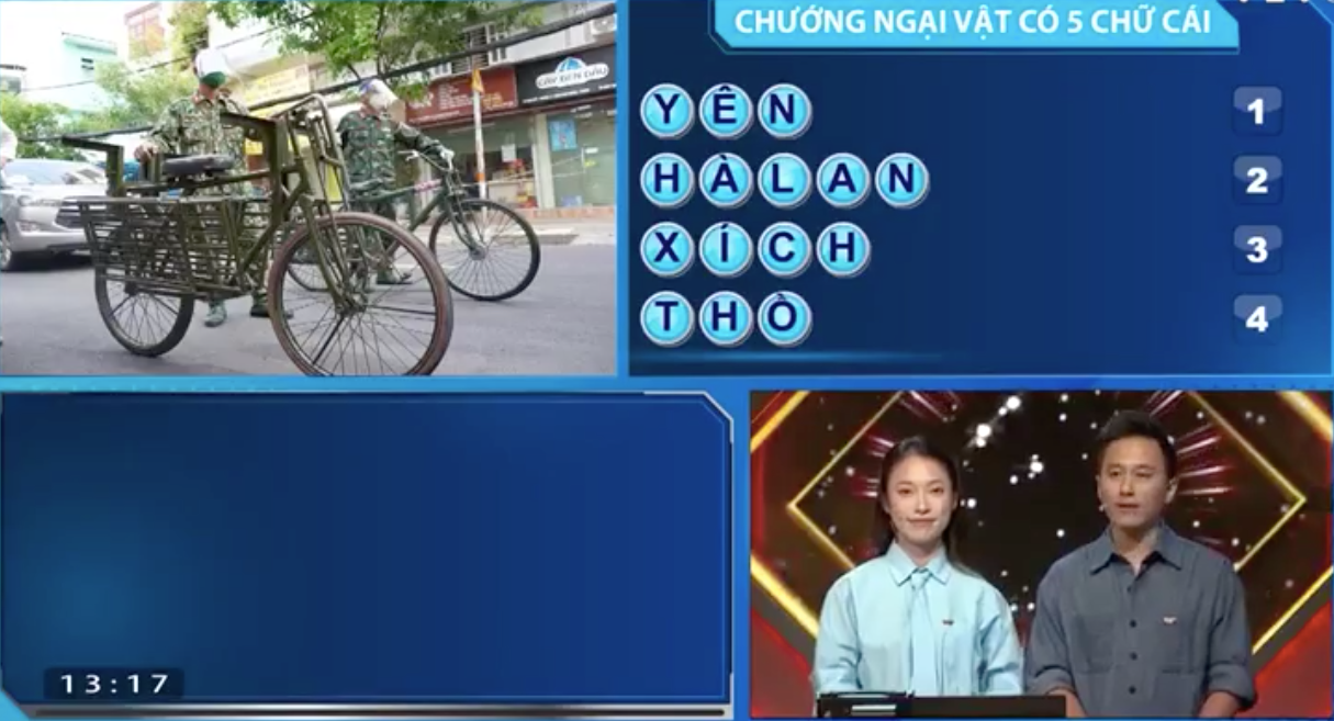 Quốc Quý đã nhanh chóng giải đáp ẩn số chướng ngại vật.