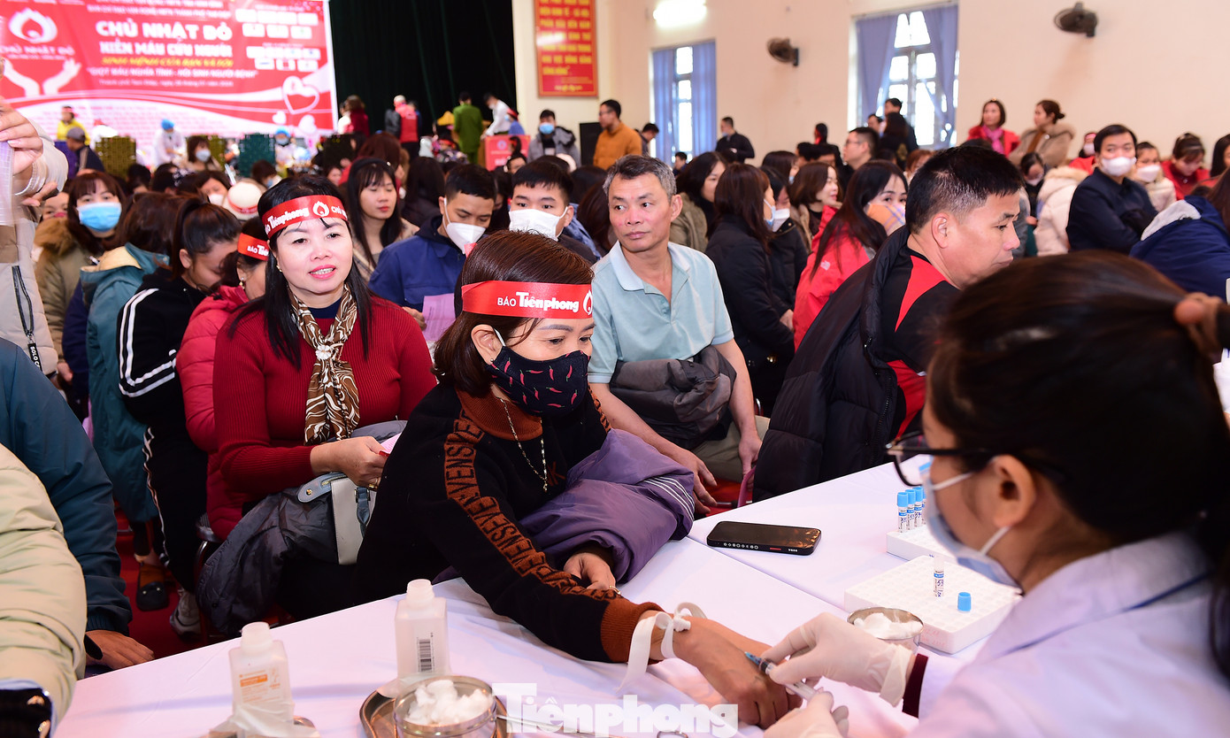 Đông đảo người dân ở TP Tam Điệp tham gia chương trình hiến máu Chủ Nhật Đỏ 2024. Ảnh: Xuân Tùng Đông đảo người dân ở TP Tam Điệp tham gia chương trình hiến máu Chủ Nhật Đỏ 2024. Ảnh: Xuân Tùng