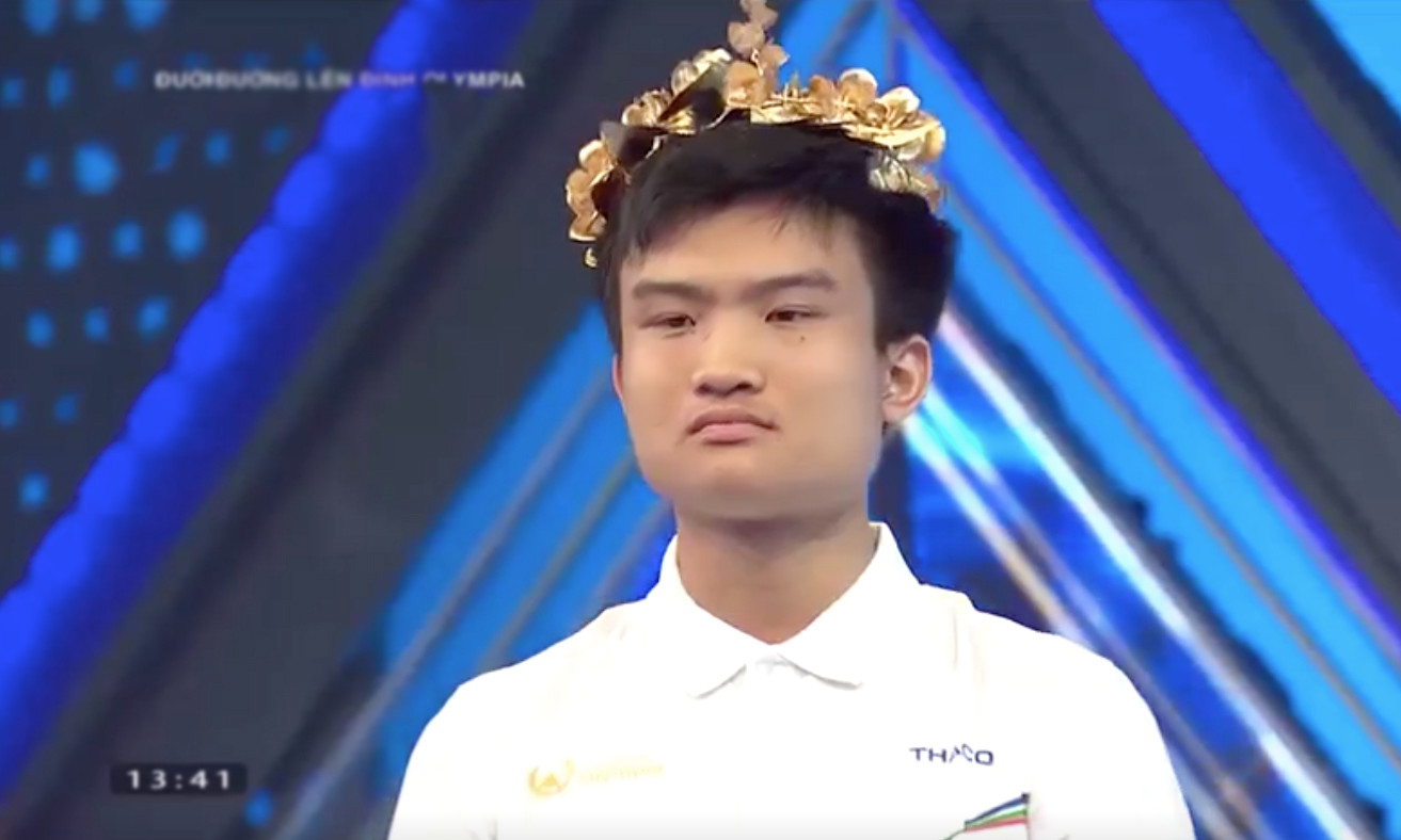 Nguyễn Hữu Khang (THPT Chuyên Bắc Ninh, Bắc Ninh) đoạt vòng nguyệt quế tuần 3 tháng 1 quý II Đường lên đỉnh Olympia 24.