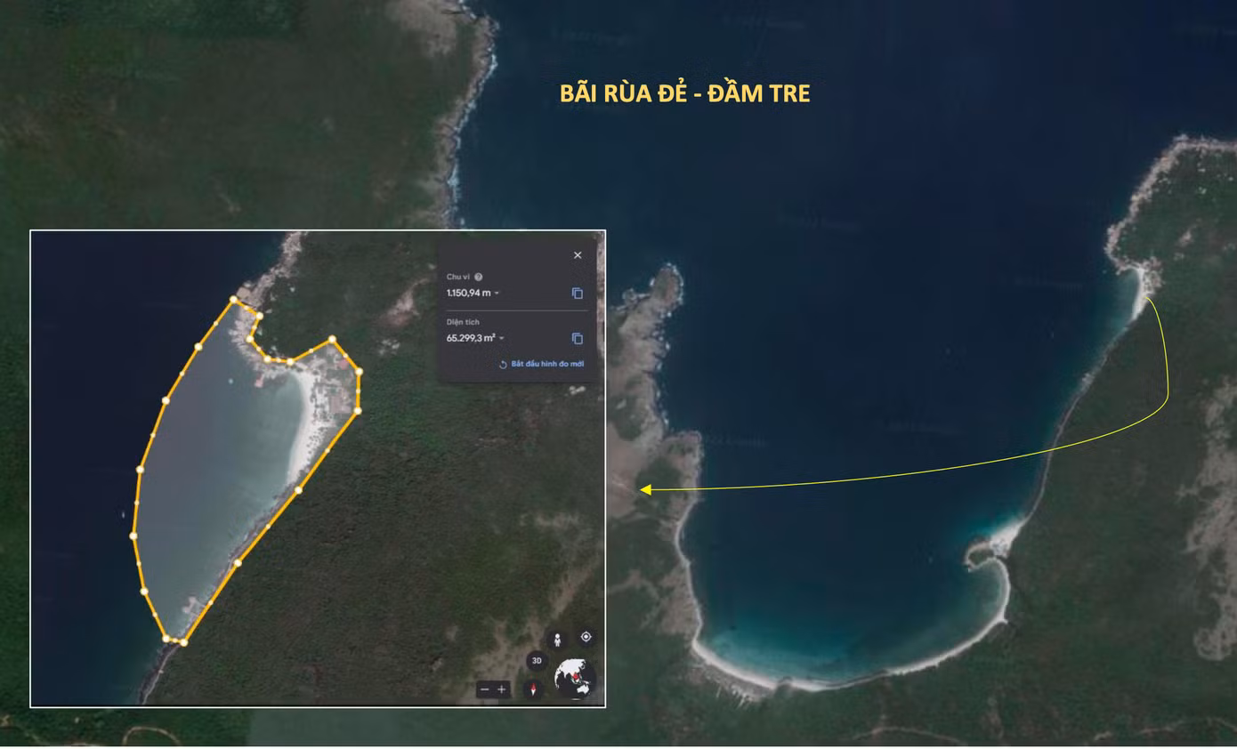 Khu vực BQL Vịnh Nha Trang đề xuất lập bãi rùa đẻ. Ảnh BQL Vịnh Nha Trang. Khu vực BQL Vịnh Nha Trang đề xuất lập bãi rùa đẻ. Ảnh BQL Vịnh Nha Trang.