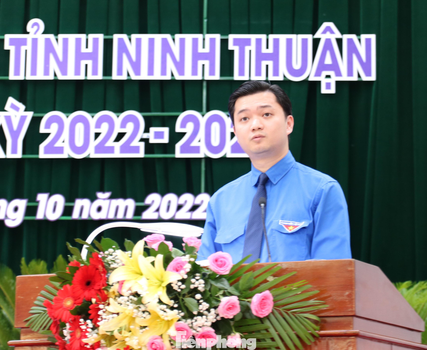 Anh Nguyễn Minh Triết - Bí thư Trung ương Đoàn, Chủ tịch Hội Sinh viên Việt Nam, phát biểu chỉ đạo tại đại hội. Ảnh C.H Anh Nguyễn Minh Triết - Bí thư Trung ương Đoàn, Chủ tịch Hội Sinh viên Việt Nam, phát biểu chỉ đạo tại đại hội. Ảnh C.H