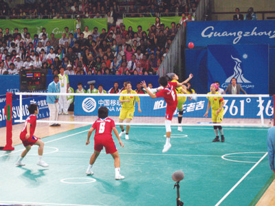 Cầu mây Việt Nam lại thua Thái Lan. Ảnh: Huy Hoàng