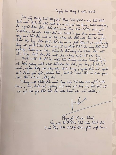 Lễ viếng nguyên Thủ tướng Phan Văn Khải ảnh 8