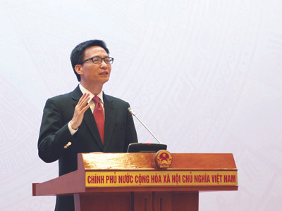 Bộ trưởng Chủ nhiệm Văn phòng Chính phủ Vũ Đức Đam. Anh: Công Khanh