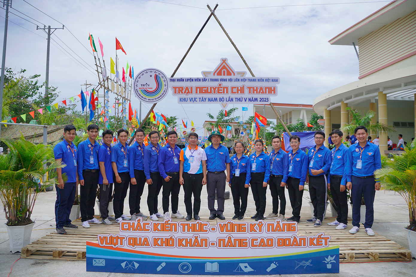 Khai hội trại Nguyễn Chí Thanh khu vực Tây Nam Bộ tại An Giang. Ảnh: TĐ AG