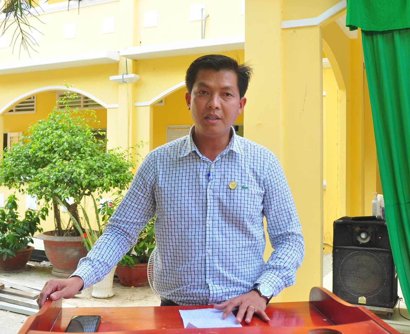 Ông Lê Văn Sơn phát biểu Ông Lê Văn Sơn phát biểu