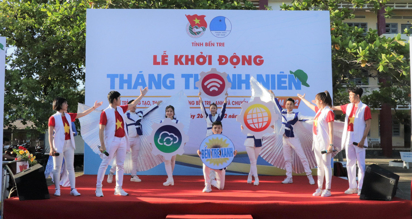 Bến Tre khởi động Tháng Thanh niên 2022. - Ảnh: TĐ BT Bến Tre khởi động Tháng Thanh niên 2022. - Ảnh: TĐ BT