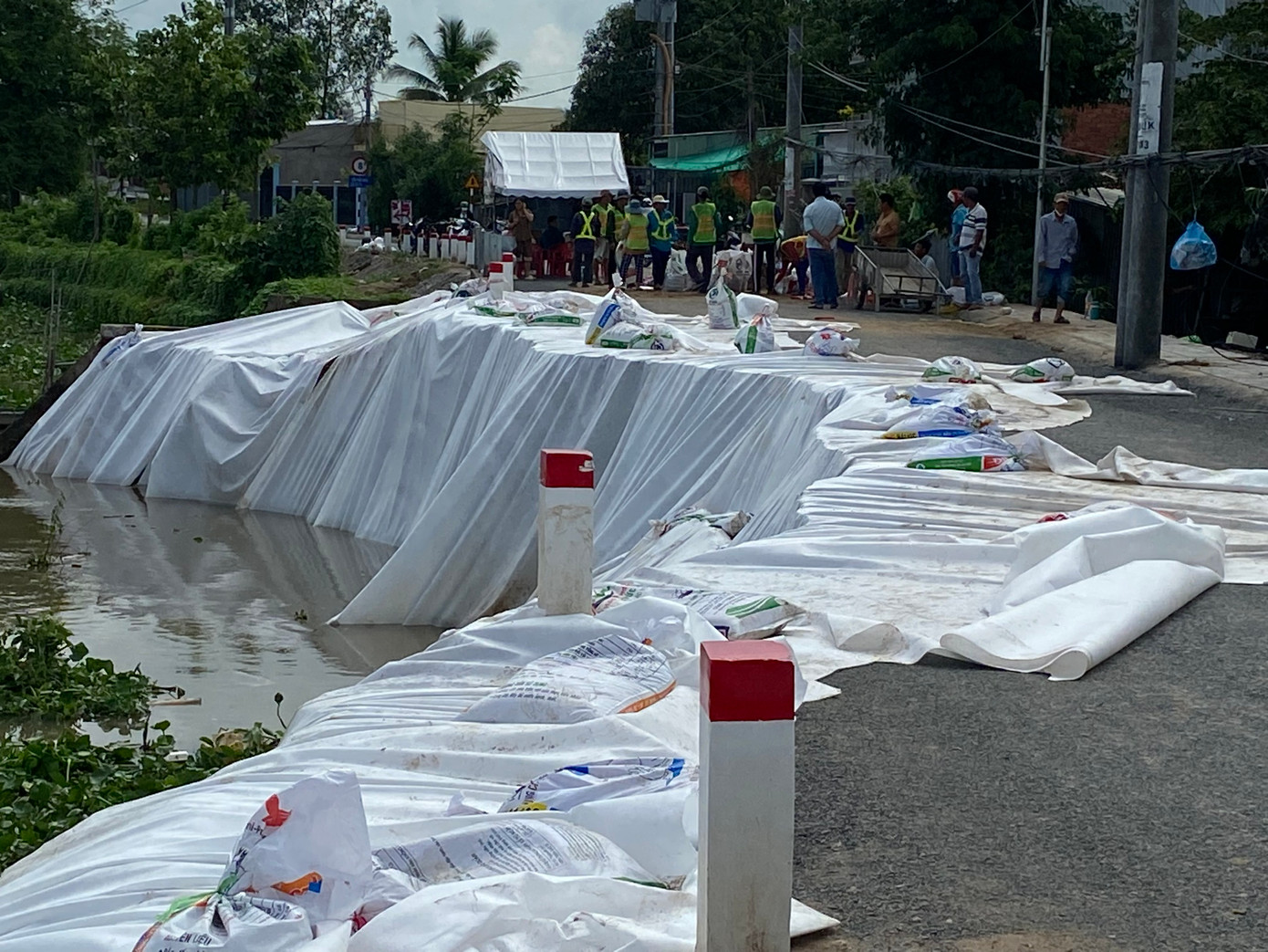 Hiện trường sạt lở Hiện trường sạt lở