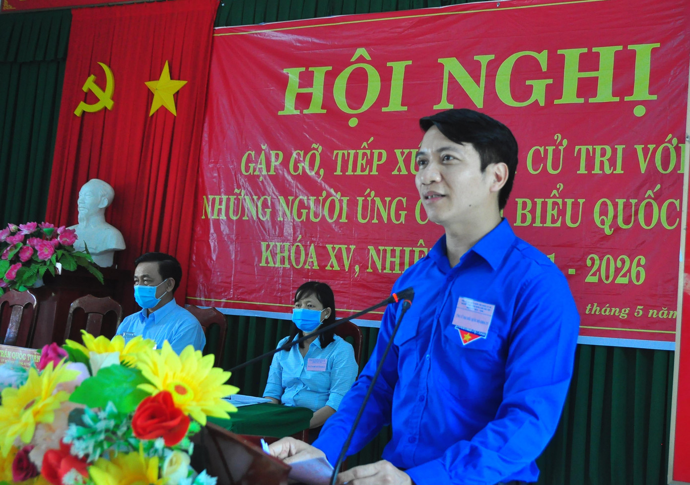 Bí thư Trung ương Đoàn Nguyễn Ngọc Lương phát biểu