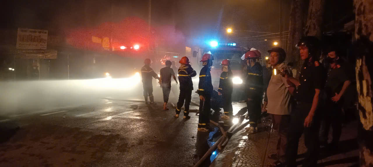 Hiện trường vụ cháy.