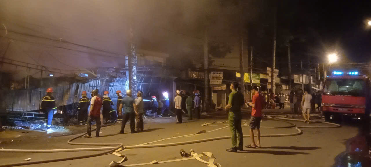 Hiện trường vụ cháy.