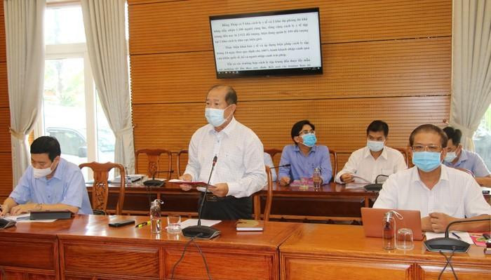 Ông Đoàn Tấn Bửu, Phó chủ tịch UBND tỉnh Đồng Tháp phát biểu