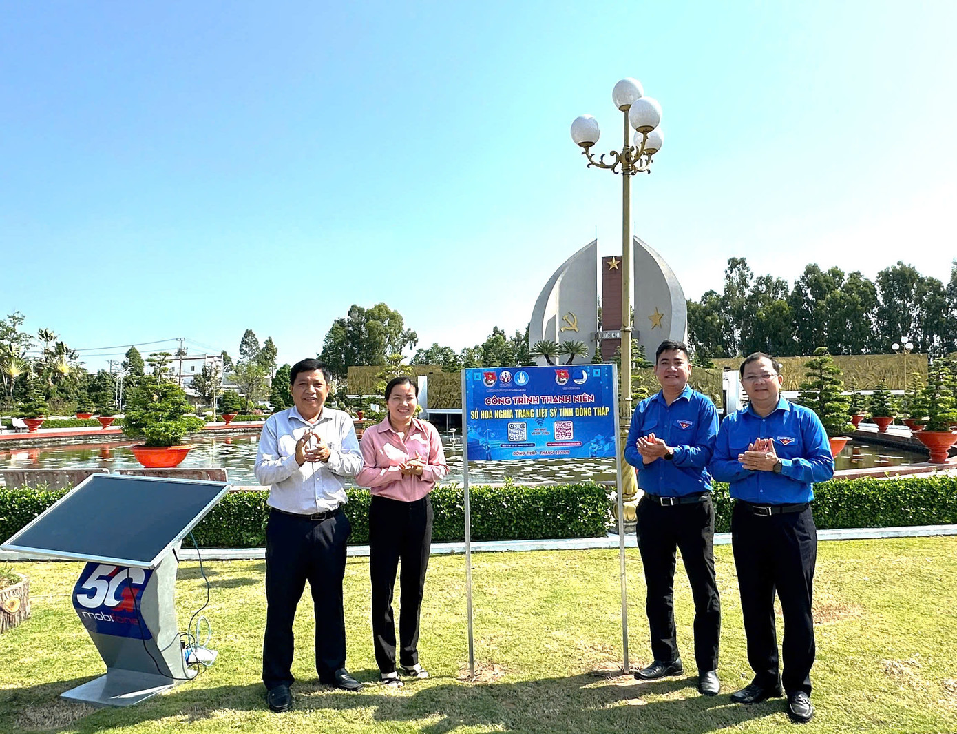 Khánh thành công trình Số hoá nghĩa trang liệt sĩ tỉnh Đồng Tháp.