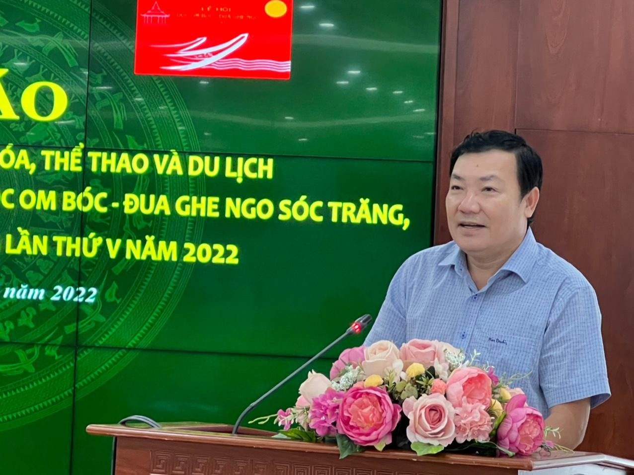 Đại tá Lâm Thành Sol, Giám đốc Công an tỉnh Sóc Trăng phát biểu