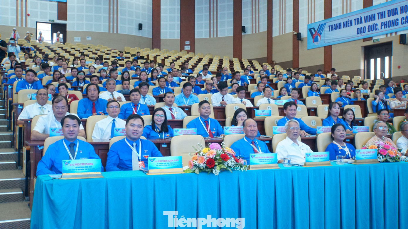 Anh Ngô Văn Cương - Bí thư Trung ương Đoàn, Chủ nhiệm Ủy ban kiểm tra Trung ương Đoàn (bìa trái, hàng đầu) tham dự đại hội. Ảnh: Hòa Hội Anh Ngô Văn Cương - Bí thư Trung ương Đoàn, Chủ nhiệm Ủy ban kiểm tra Trung ương Đoàn (bìa trái, hàng đầu) tham dự đại hội. Ảnh: Hòa Hội