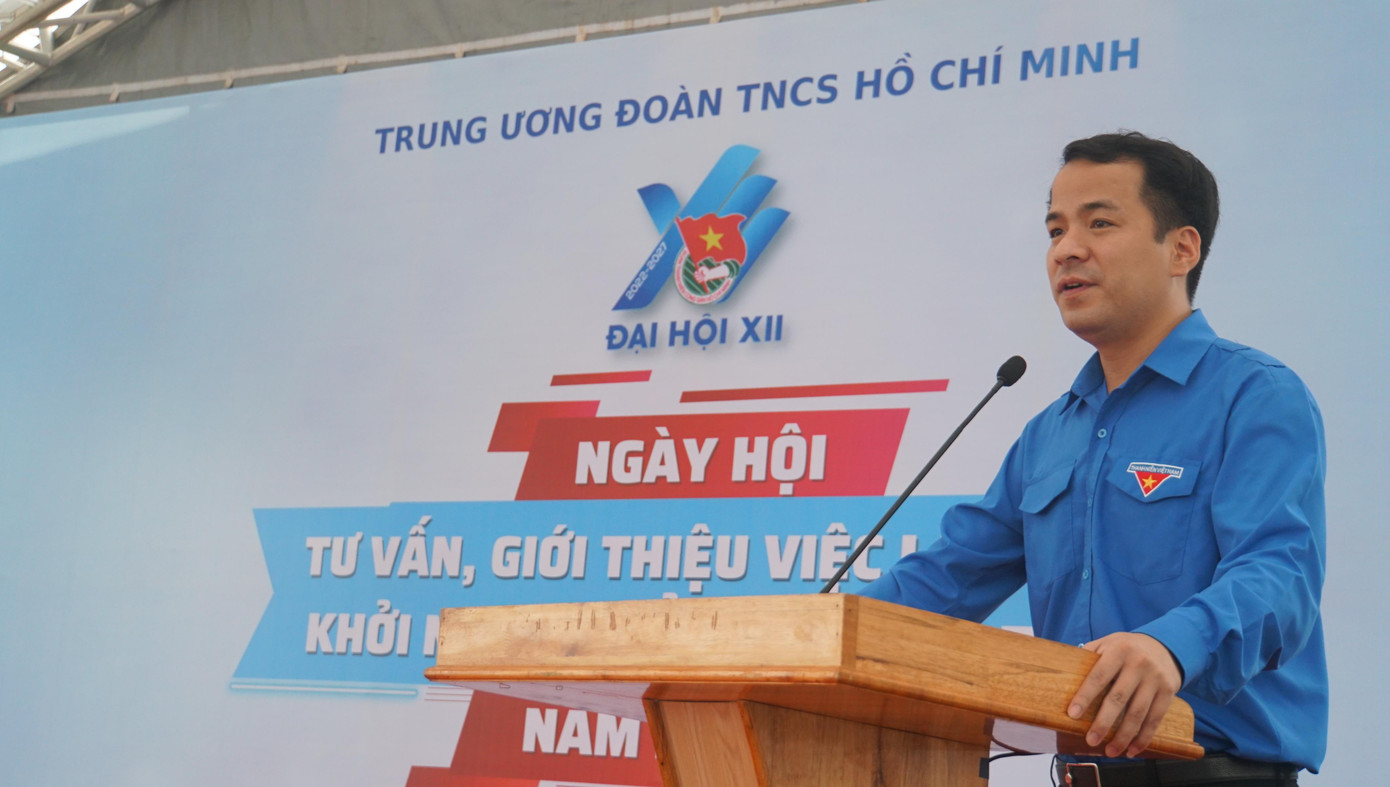 Anh Ngô Văn Cương, Bí thư Trung ương Đoàn phát biểu