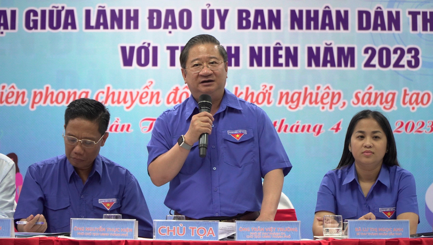 Ông Trần Việt Trường, Chủ tịch UBND thành phố Cần Thơ phát biểu