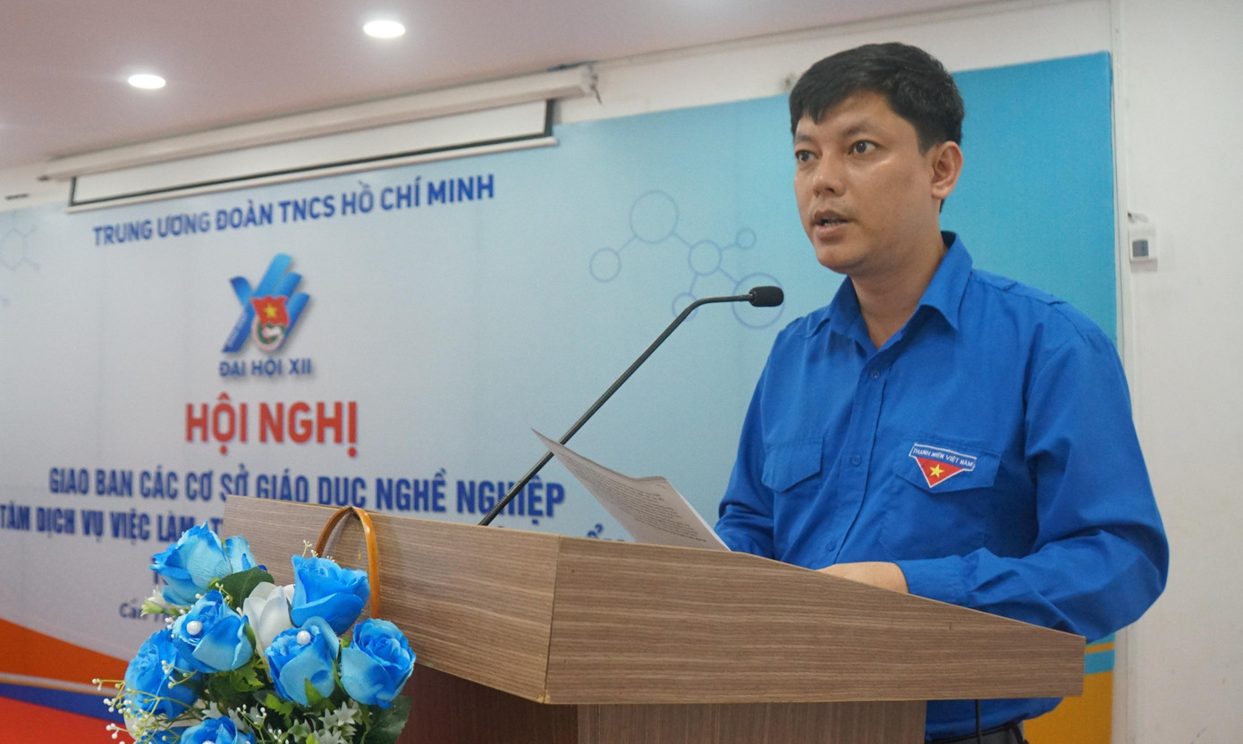 Anh Đỗ Tuấn Hanh, Phó trưởng Ban Thanh niên công nhân đô thị Trung ương Đoàn phát biểu. - Ảnh: Hòa Hội Anh Đỗ Tuấn Hanh, Phó trưởng Ban Thanh niên công nhân đô thị Trung ương Đoàn phát biểu. - Ảnh: Hòa Hội