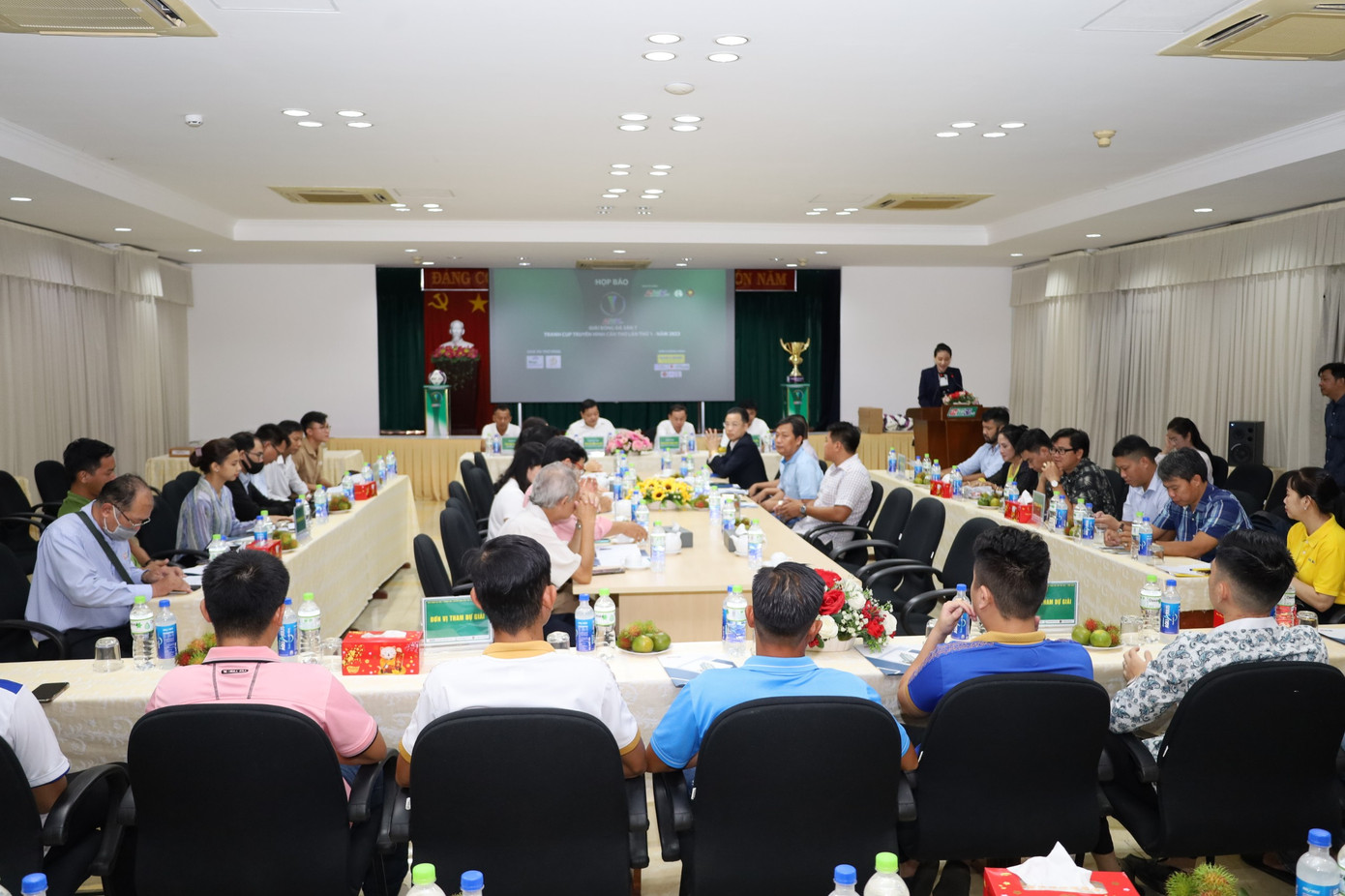 Quang cảnh họp báo. Ảnh: Minh Trung.