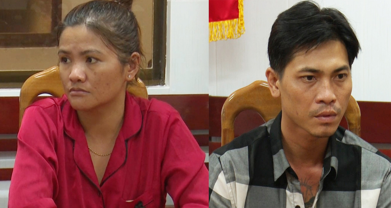 'Chị đại Long Xuyên' Nguyễn Ngọc Quyên và Bùi Văn Huệ.