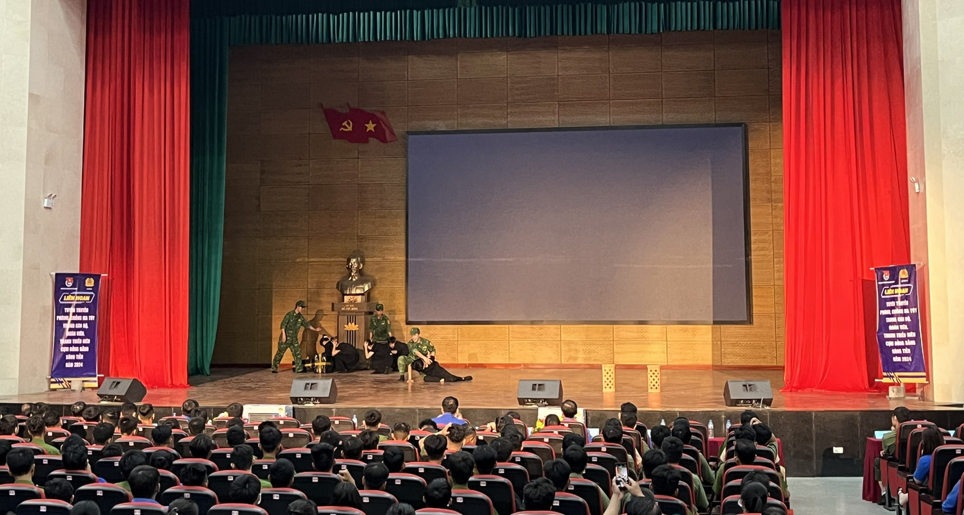 Đơn vị trình bày tiểu phẩm phòng chống ma túy. Đơn vị trình bày tiểu phẩm phòng chống ma túy.