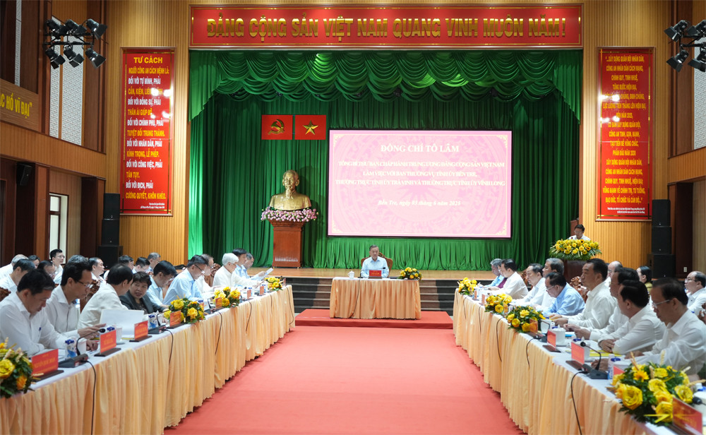 Tổng Bí thư Tô Lâm chủ trì buổi làm việc. (Ảnh: Phương Thảo)