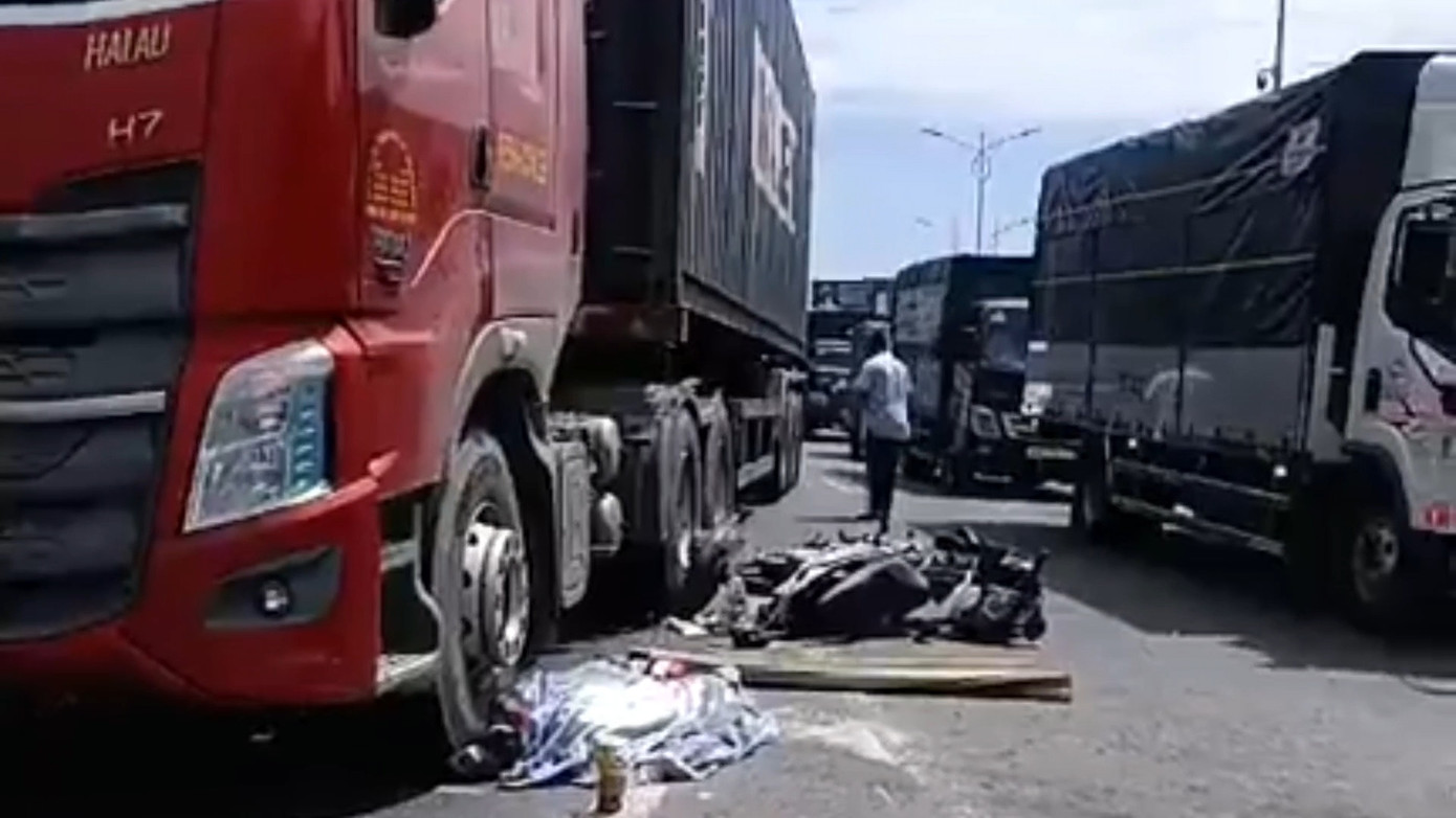 Hiện trường vụ tai nạn. Ảnh: Thịnh Tiến