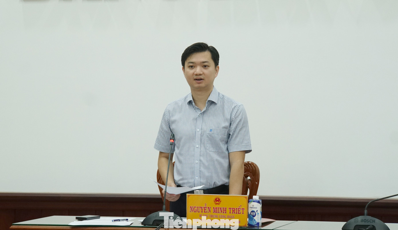 Anh Nguyễn Minh Triết - Bí thư T.Ư Đoàn, Chủ tịch T.Ư Hội Sinh viên Việt Nam phát biểu tại buổi làm việc. Ảnh: Hòa Hội Anh Nguyễn Minh Triết - Bí thư T.Ư Đoàn, Chủ tịch T.Ư Hội Sinh viên Việt Nam phát biểu tại buổi làm việc. Ảnh: Hòa Hội