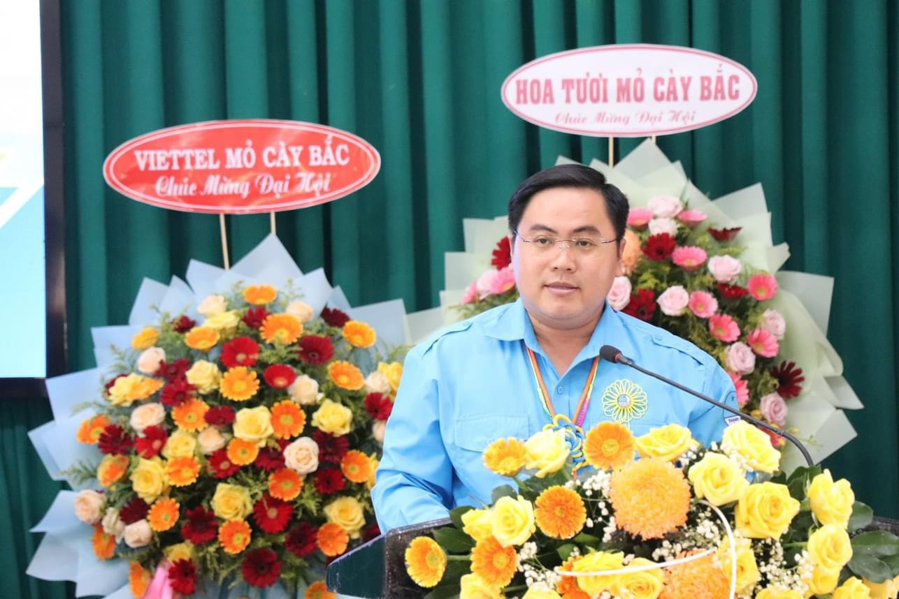 Anh Phan Thanh Trẻ - Phó Bí thư Tỉnh Đoàn, Chủ tịch Hội LHTN Việt Nam tỉnh Bến Tre.