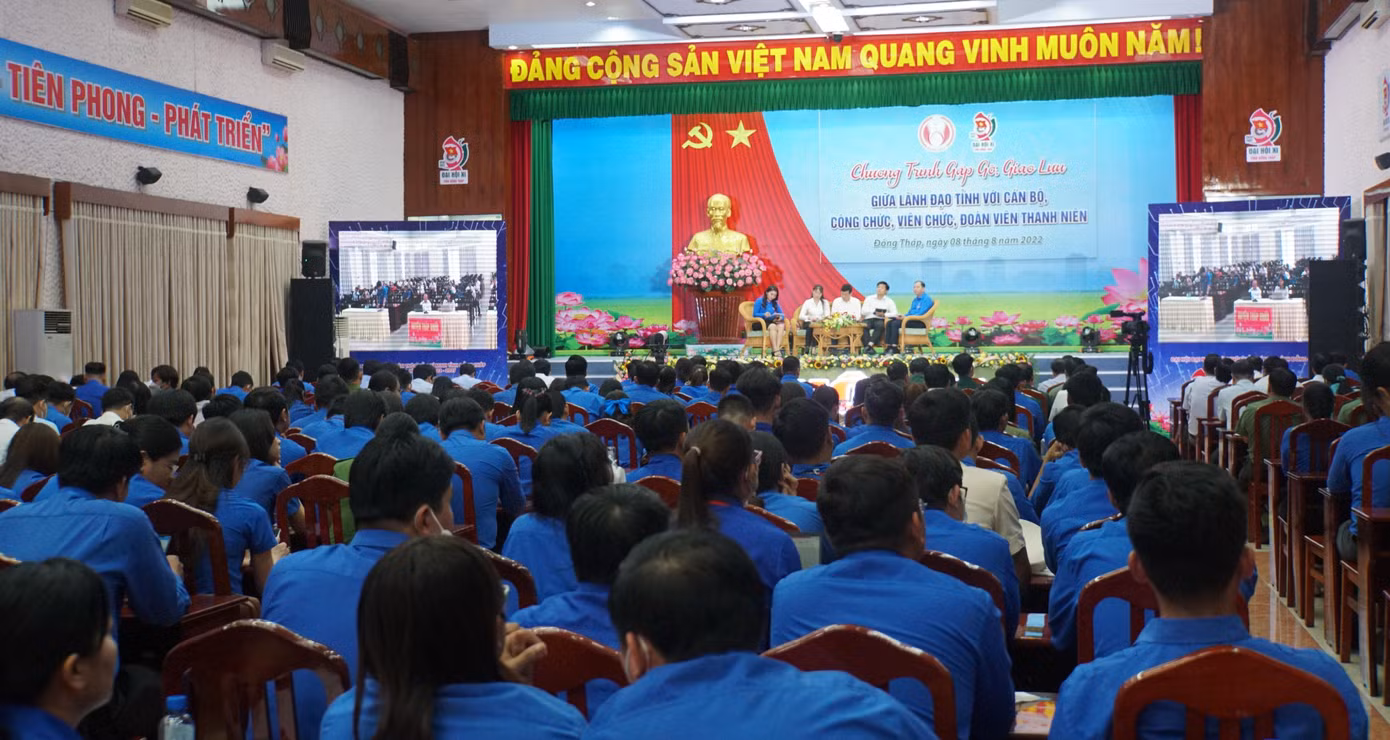 Quang cảnh chương trình đối thoại. - Ảnh: Hòa Hội