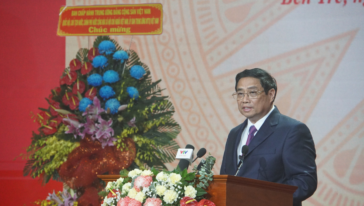 Thủ tướng Chính phủ Phạm Minh Chính phát biểu. Ảnh: Hòa Bình