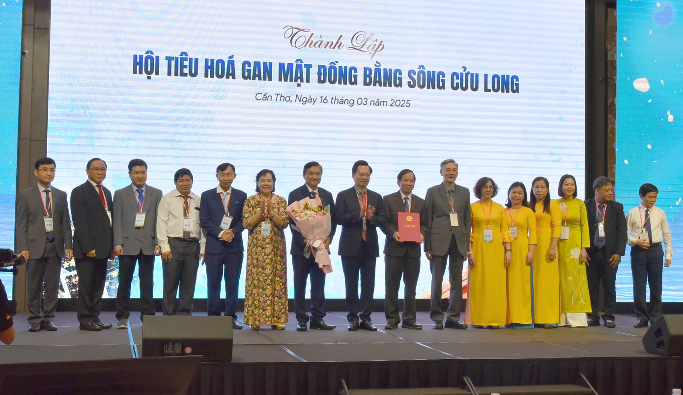 Hội tiêu hóa – Gan mật Đồng bằng sông Cửu Long chính thức được thành lập. Ảnh: Hòa Hội