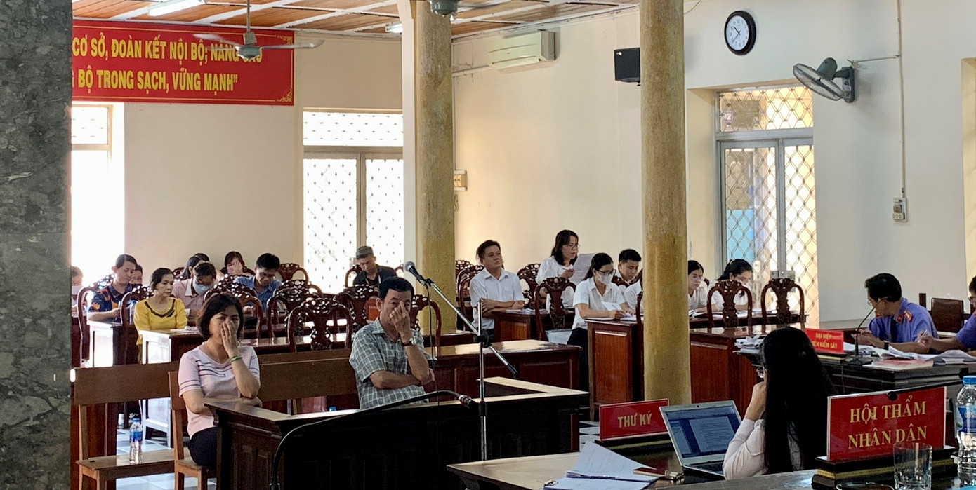 Quang cảnh phiên tòa. Ảnh: K.D